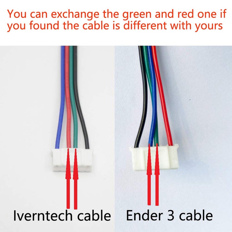 Iverntech 6pcs 1.5M XH2.54 4pin to 6pin Terminal Stepper Motor Cables for 3D Printer Nema 17 Stepper Motor - Image 2
